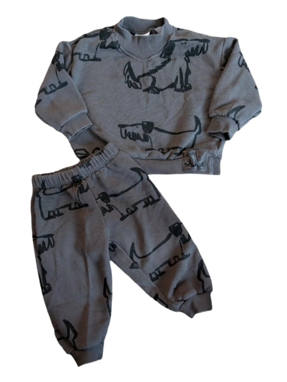 ZARA Dog Sweat Set‎ 12-18m